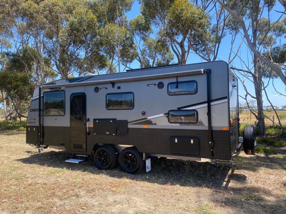 Glacier — Rear three-quarter, awning side