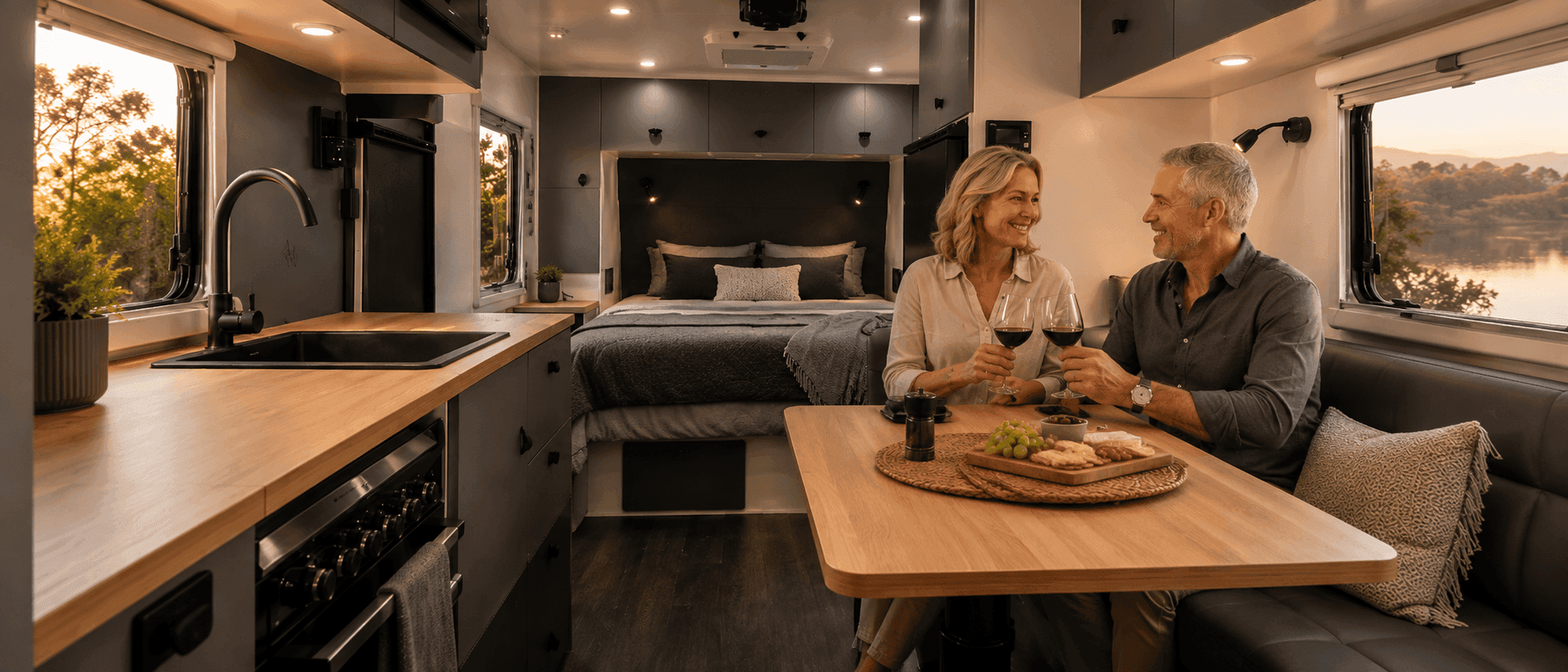Canyon Glacier — couple at the dinette